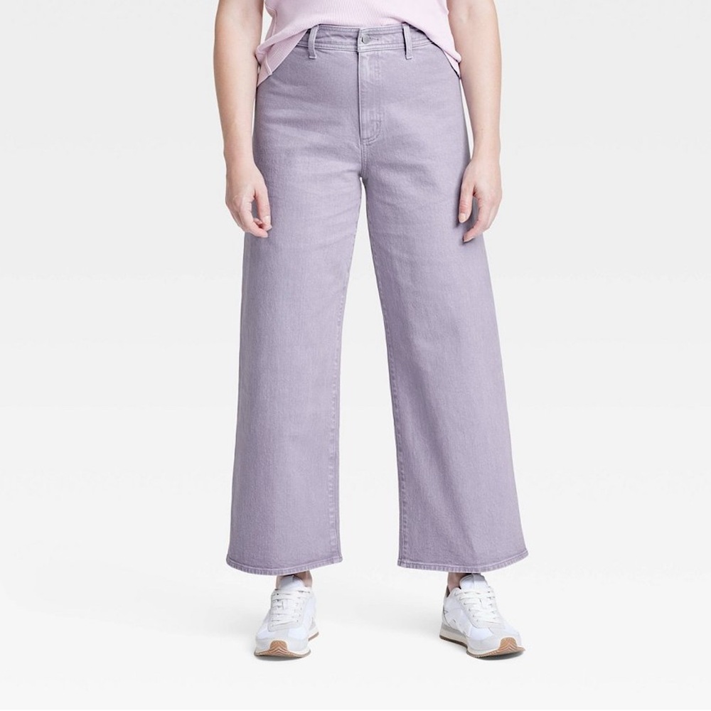 Universal Thread Purple Flare Wide Leg Jeans